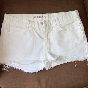 J Brand White Cut off Short size 27